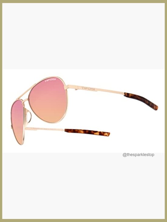 Gold Coated Stainless Steel Aviator Sunglasses For Flying Golf Hiking